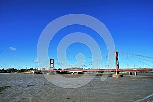 Marcial Candioti Bridge, better known as the Santa Fe Hanging Bridge, is a suspension bridge located in the city of photo