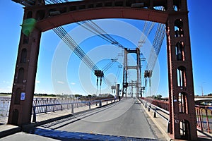 Marcial Candioti Bridge, better known as the Santa Fe Hanging Bridge, is a suspension bridge located in the city of photo