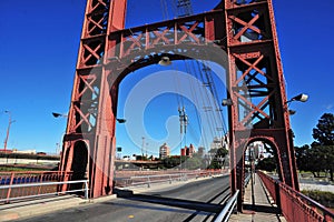 Marcial Candioti Bridge, better known as the Santa Fe Hanging Bridge, is a suspension bridge located in the city of photo