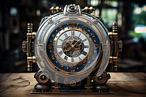 Ingenious Time machine old. Generate Ai photo