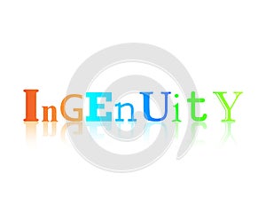 Ingenuity Colorful Word Reflection