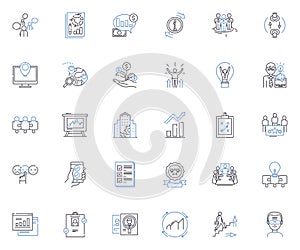 Ingenuity line icons collection. Creativity, Imagination, Innovation, Brainstorm, Resourcefulness, Ingenuity photo