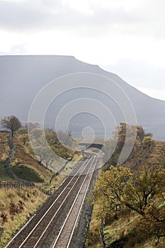 Ingleborough, Settle to Carlisle railway line photo