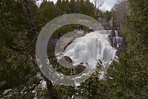 Inglis Falls on a Cloudy Day