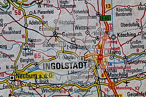 Ingolstadt, Germany, on a road m