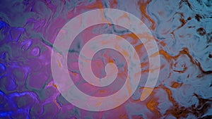 ingrained curves relief background of teal and pink messy shaked colors - abstract 3D rendering photo