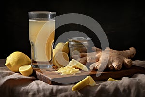 Ingredient fresh healthy organic natural food drink ginger diet background fruit beverage