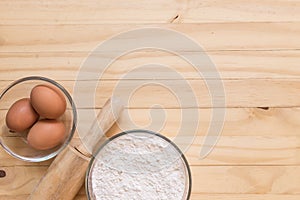 Ingredients for baking cake