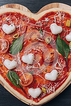 Ingredients for classic italian pizza