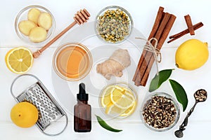 Ingredients for Cold and Flu Remedy