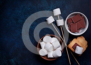Ingredients for cooking smore