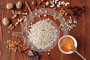 Ingredients for delicious and healthy eko granola