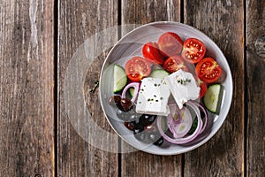 Ingredients for greek salad