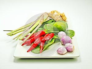 Ingredients group of Tomyum(Thai food)