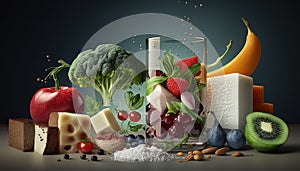 Ingredients of a healthy diet that maintains overall health