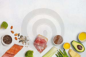 Ingredients for ketogenic diet photo
