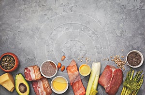 Ingredients for ketogenic diet