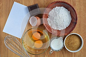 Ingredients for Making a Cake