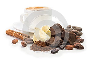 Ingredients for ÃÂooking homemade chocolate