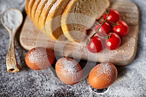 Ingredients for the preparation of bakery products.