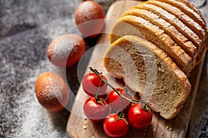 Ingredients for the preparation of bakery products.