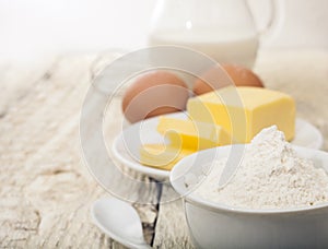 Ingredients for the preparation of bakery products