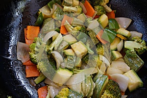 Ingredients for the preparation of chop suey recipe