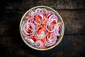 Ingredients for the preparing healthy salad