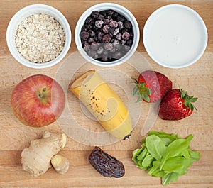 Ingredients for smoothie