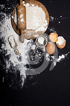 Ingredients and utensils for the preparation of bakery products