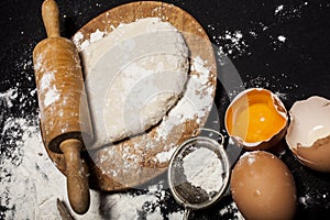 Ingredients and utensils for the preparation of bakery products