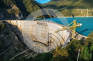 Inguri hydroelectric power station HES in Georgia