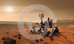 The only inhabitant of Mars is unmanned rover Creating using generative AI tools