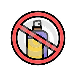 inhalants sprayer addiction color icon vector illustration