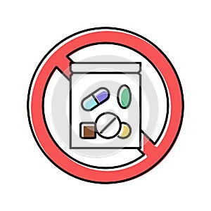 inhalants sprayer addiction color icon vector illustration photo