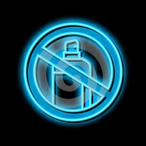 inhalants sprayer addiction neon glow icon illustration photo