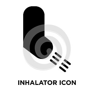 Inhalator icon vector isolated on white background, logo concept