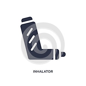 inhalator icon on white background. Simple element illustration from medical concept