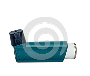 Inhaler for asthmatic. Medical device. photo
