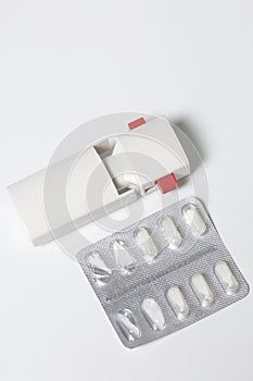 Inhaler and powder for inhalation in capsules. Prevention and treatment of bronchospasm. photo