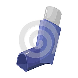 Inhaler vector icon.Cartoon vector icon isolated on white background inhaler.