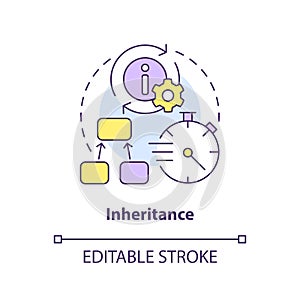Inheritance concept icon