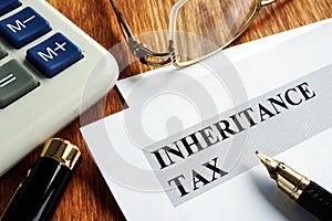 Inheritance tax application form