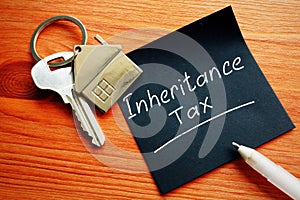 Inheritance Tax and key from inherited property photo