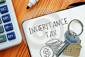 Inheritance Tax is shown using the text