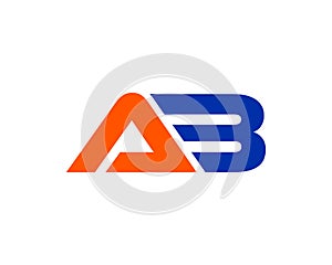 Initial AB Letter Logo Design