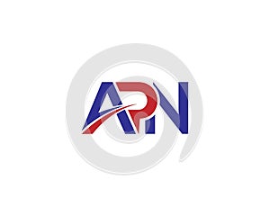 Initial APN Letter Logo Design.