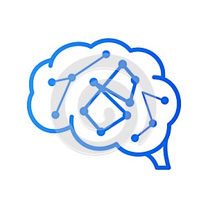 Initial B brain logo