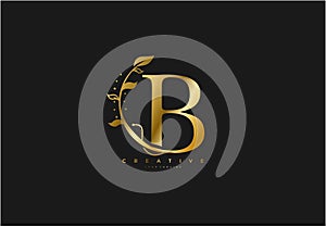 Initial B Letter Linked Swoosh Rounded Monogram Logotype