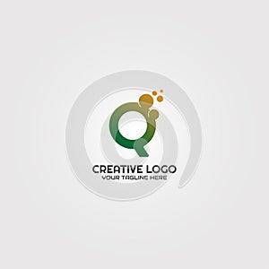 Initial C letter logo template, vector logo technology for business corporate, concept design, elements, illustrations -vector